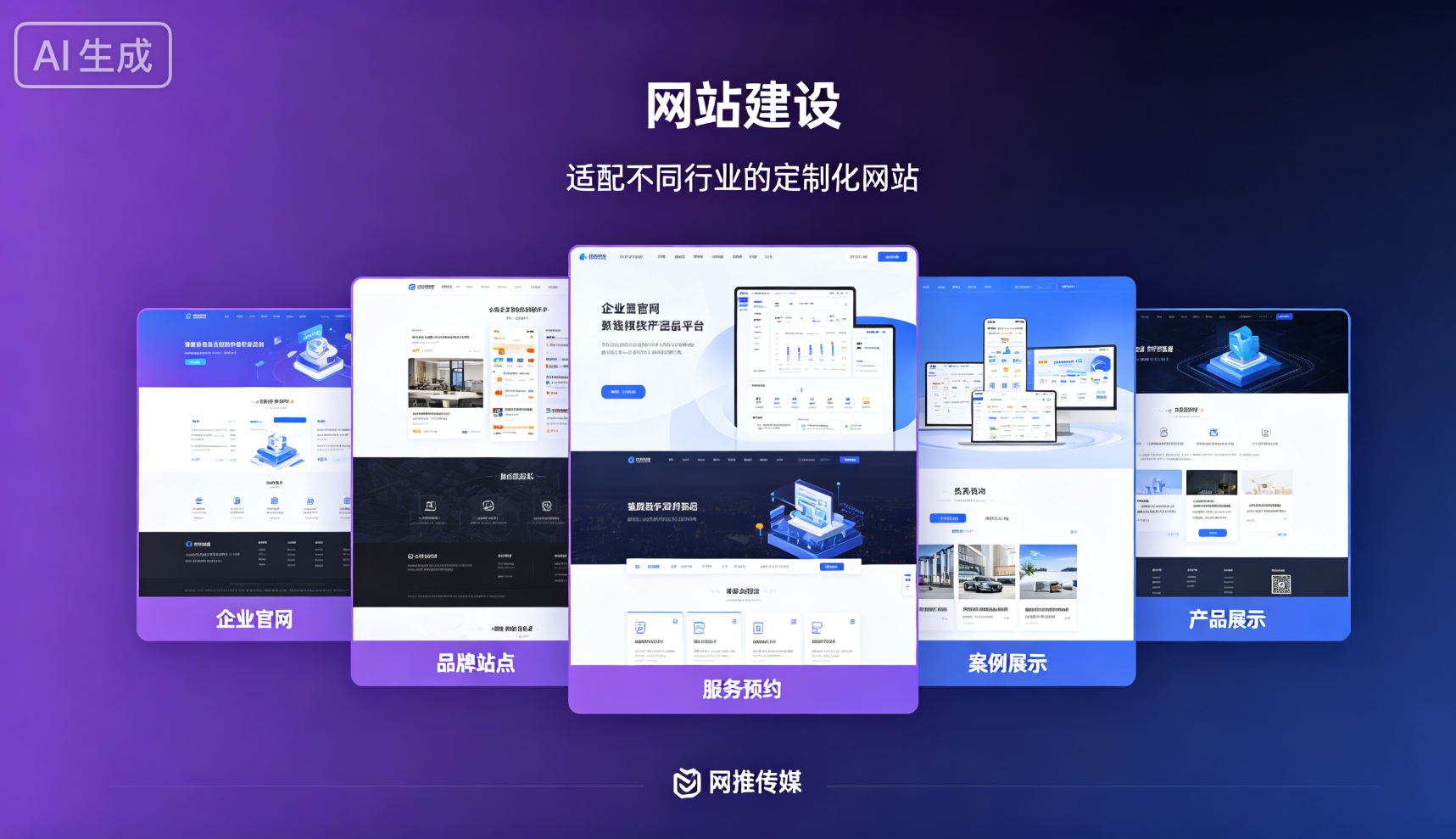 网站建设与小程序开发流程示意图
